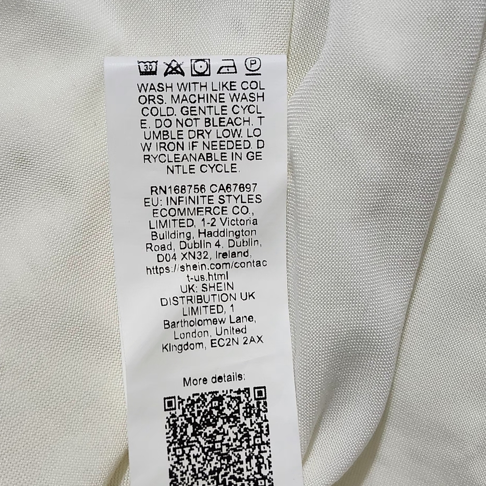 SHEIN White Floral Embroidered Tank Top - Picture 7 of 12